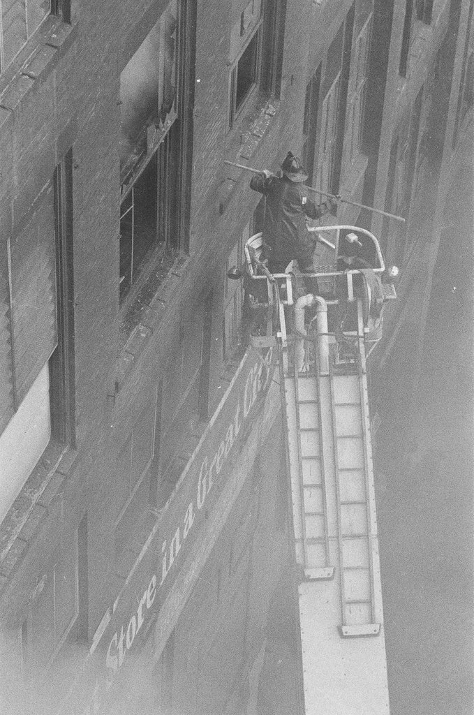 Fire in the Loop - Duane Hall for Chicago Sun-Times