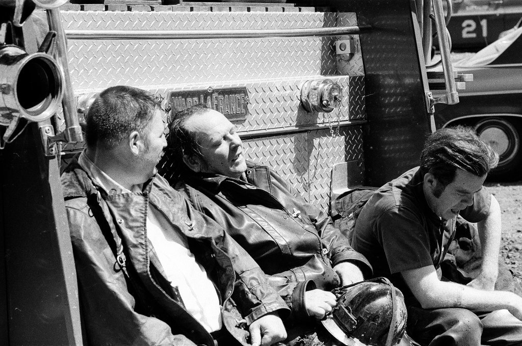 Firefighters treated for smoke inhalation - Jack Lenahan for Chicago Sun-Times