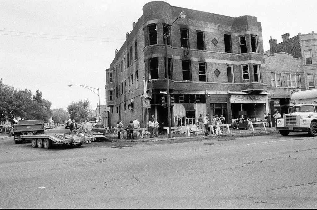 Aftermath of 3rd alarm fire in McKinley Park - Gene Pesek for Chicago Sun-Times