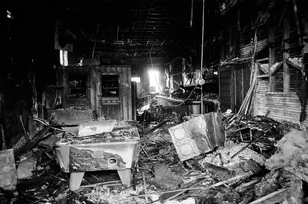 Aftermath of 3rd alarm fire in McKinley Park - Gene Pesek for Chicago Sun-Times
