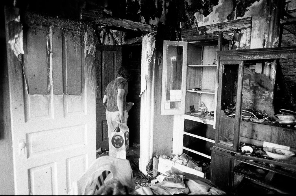 Aftermath of 3rd alarm fire in McKinley Park - Gene Pesek for Chicago Sun-Times