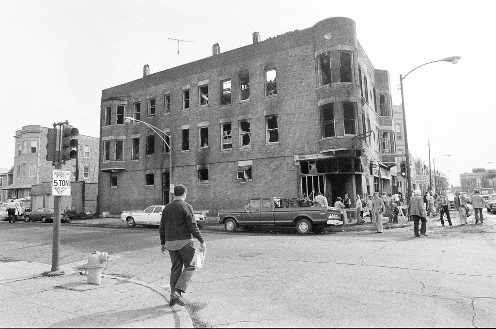 Aftermath of 3rd alarm fire in McKinley Park - Gene Pesek for Chicago Sun-Times