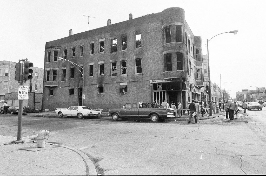 Aftermath of 3rd alarm fire in McKinley Park - Gene Pesek for Chicago Sun-Times