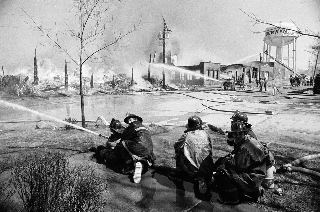Fire at Berwyn Lumber Company - James (Jim) Klepitsch for Chicago Sun-Times
