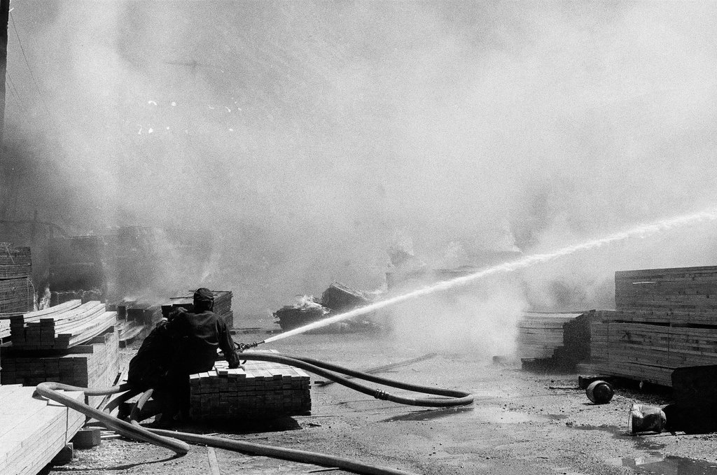 Fire at Berwyn Lumber Company - James (Jim) Klepitsch for Chicago Sun-Times
