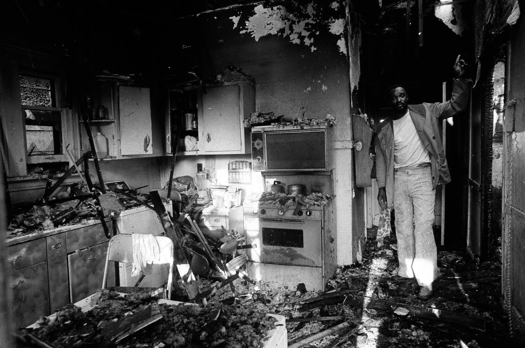 Fire damages four homes in Englewood - Gene Pesek for Chicago Sun-Times