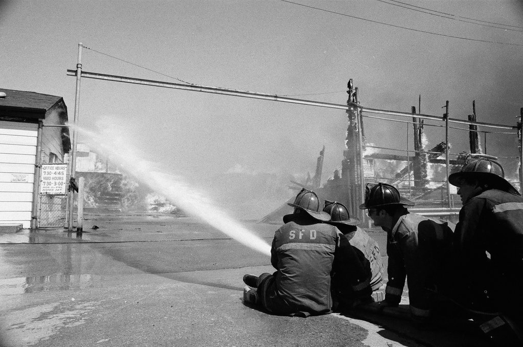 Fire at Berwyn Lumber Company - James (Jim) Klepitsch for Chicago Sun-Times