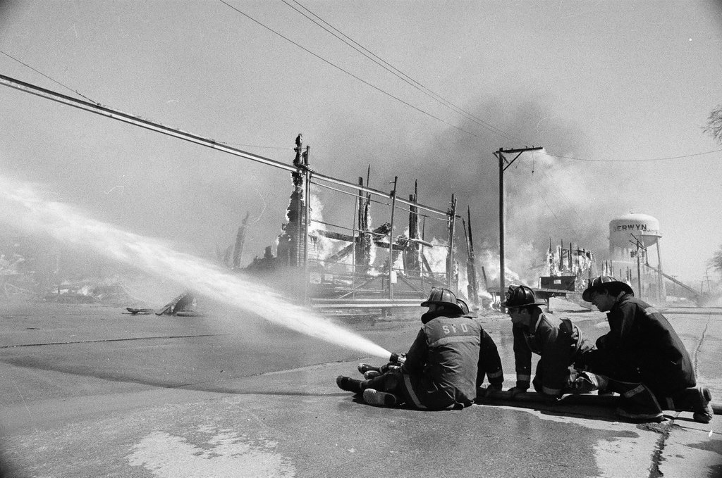 Fire at Berwyn Lumber Company - James (Jim) Klepitsch for Chicago Sun-Times
