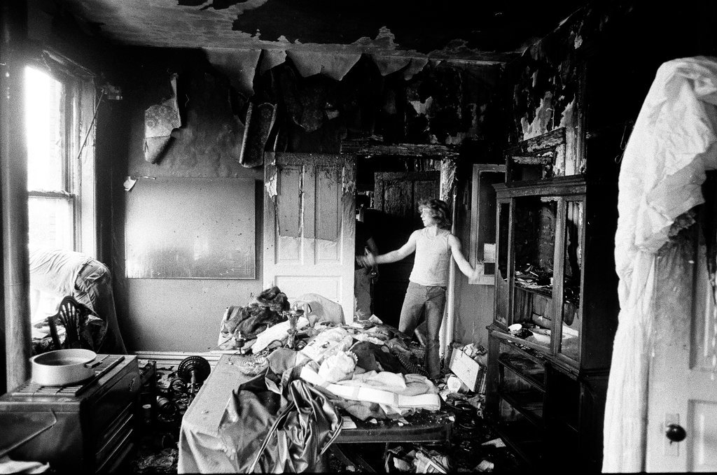 Aftermath of 3rd alarm fire in McKinley Park - Gene Pesek for Chicago Sun-Times
