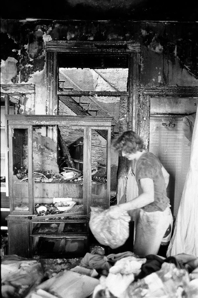 Aftermath of 3rd alarm fire in McKinley Park - Gene Pesek for Chicago Sun-Times