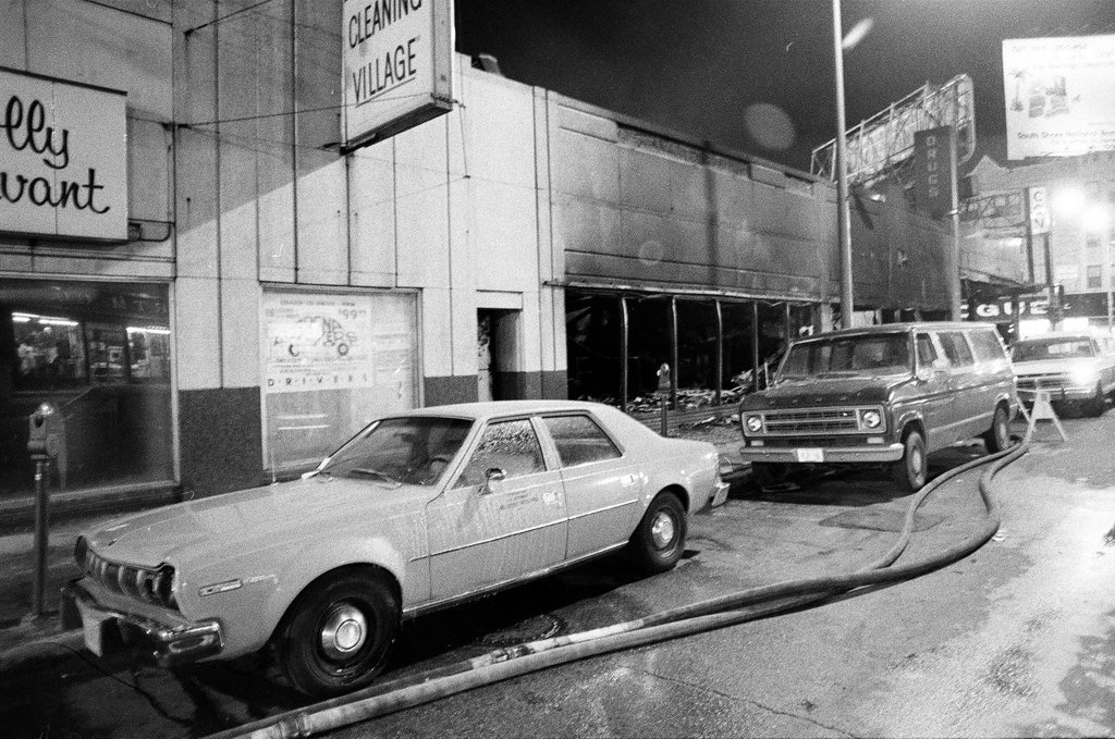 Firefighters assess fire damage in South Shore - Duane Hall for Chicago Sun-Times