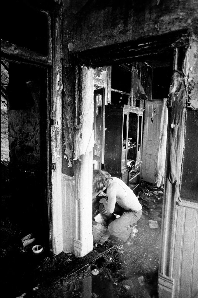 Aftermath of 3rd alarm fire in McKinley Park - Gene Pesek for Chicago Sun-Times