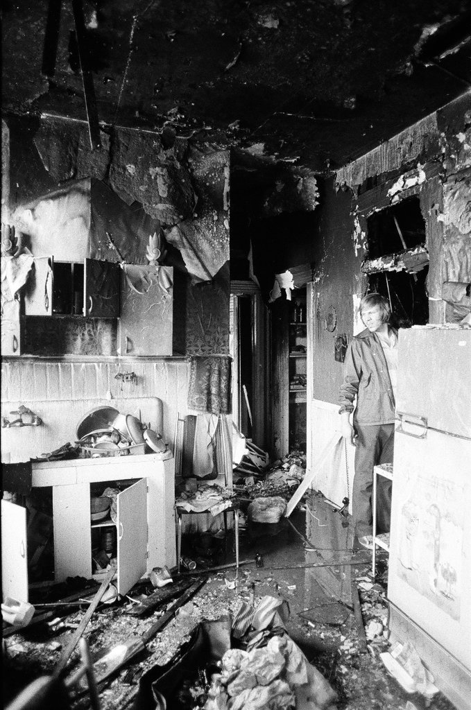 Aftermath of 3rd alarm fire in McKinley Park - Gene Pesek for Chicago Sun-Times