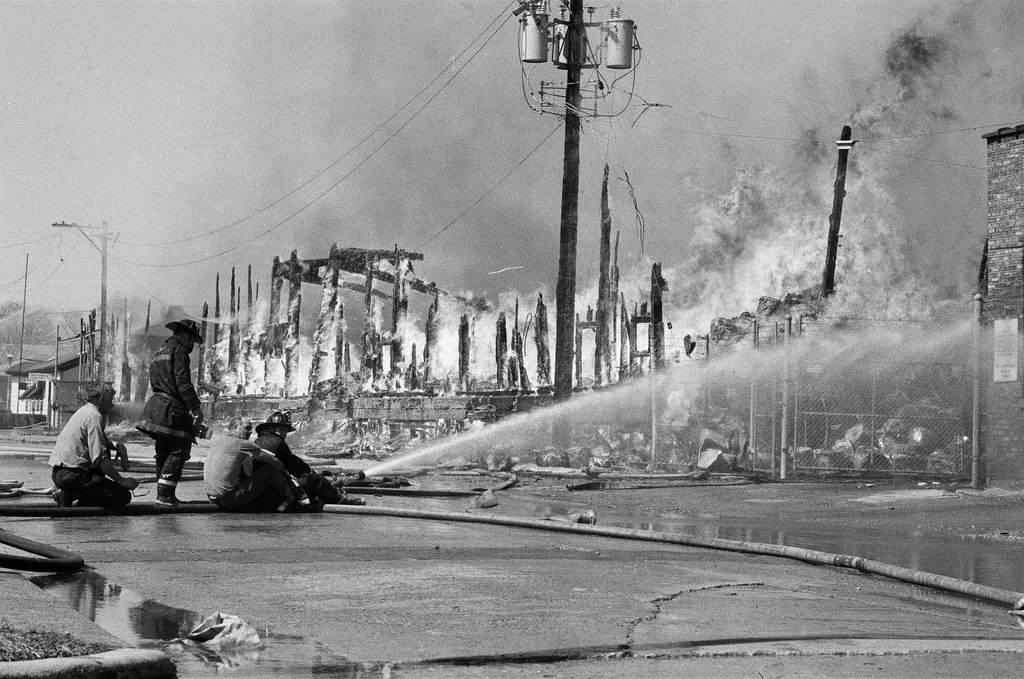 Fire at Berwyn Lumber Company - James (Jim) Klepitsch for Chicago Sun-Times