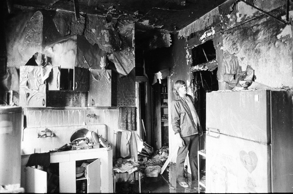 Aftermath of 3rd alarm fire in McKinley Park - Gene Pesek for Chicago Sun-Times