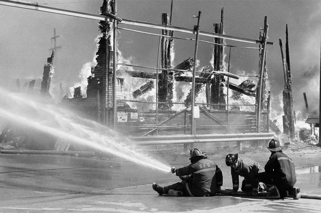Fire at Berwyn Lumber Company - James (Jim) Klepitsch for Chicago Sun-Times