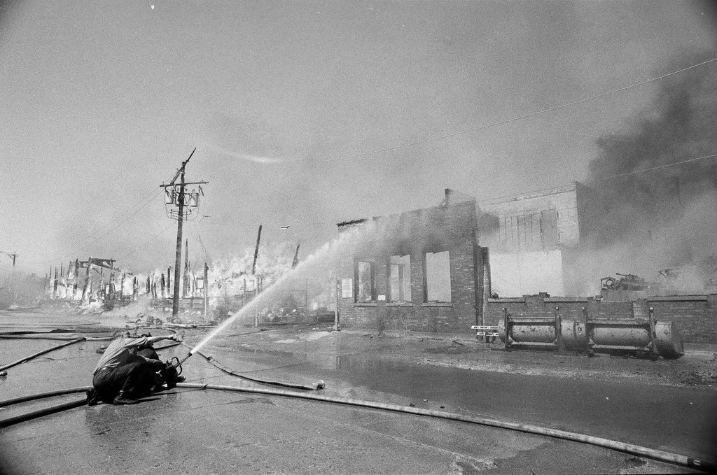 Fire at Berwyn Lumber Company - James (Jim) Klepitsch for Chicago Sun-Times