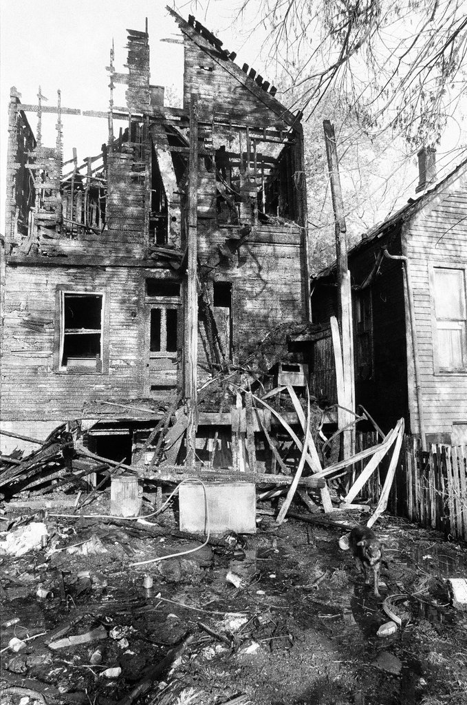 Fire damages four homes in Englewood - Gene Pesek for Chicago Sun-Times
