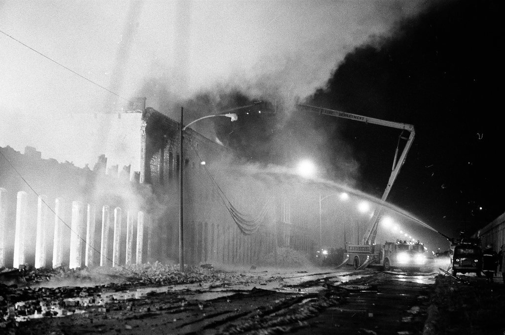 Firefighters at a Near West Side fire - Don Bierman for Chicago Sun-Times
