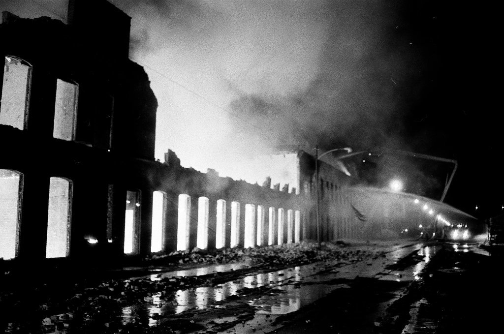 Firefighters at a Near West Side fire - Don Bierman for Chicago Sun-Times