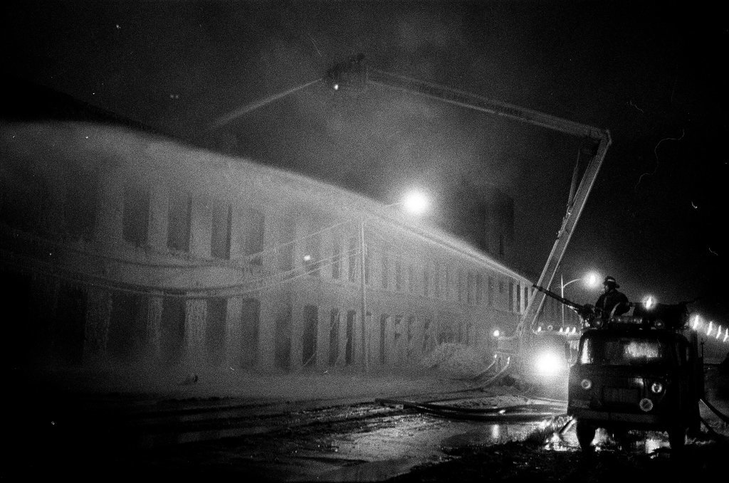 Firefighters at a Near West Side fire - Don Bierman for Chicago Sun-Times