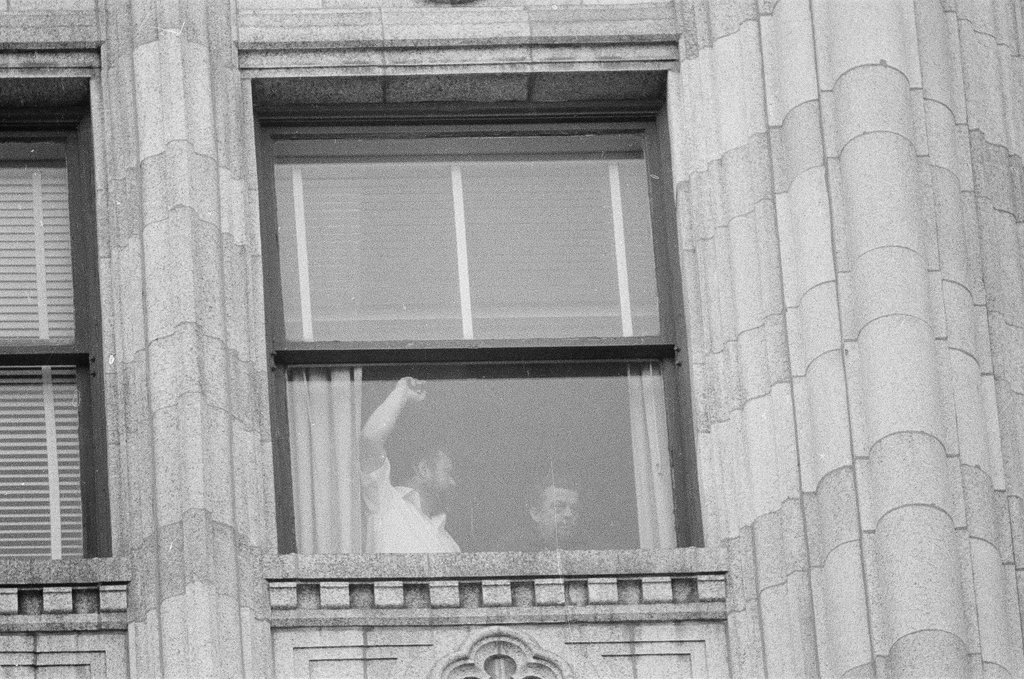 Hostages released at West German Consulate - Chuck (Charles) Kirman for Chicago Sun-Times