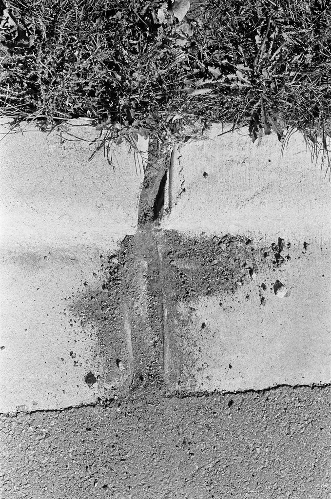 Broken curb cement - John Jaqua for Chicago Sun-Times