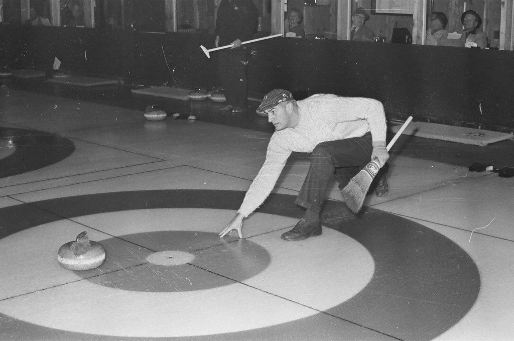 Curling at the Saddle and Cycle Club - Howard Lyon for Chicago Sun-Times