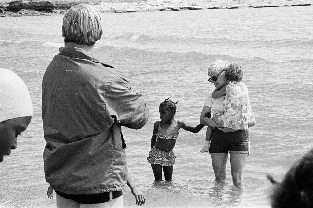 Deaf children at 12th Street Beach - Bob Kotalik for Chicago Sun-Times