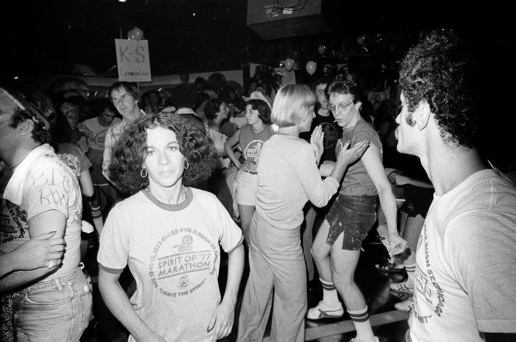 Dance marathon at Faces - Duane Hall for Chicago Sun-Times