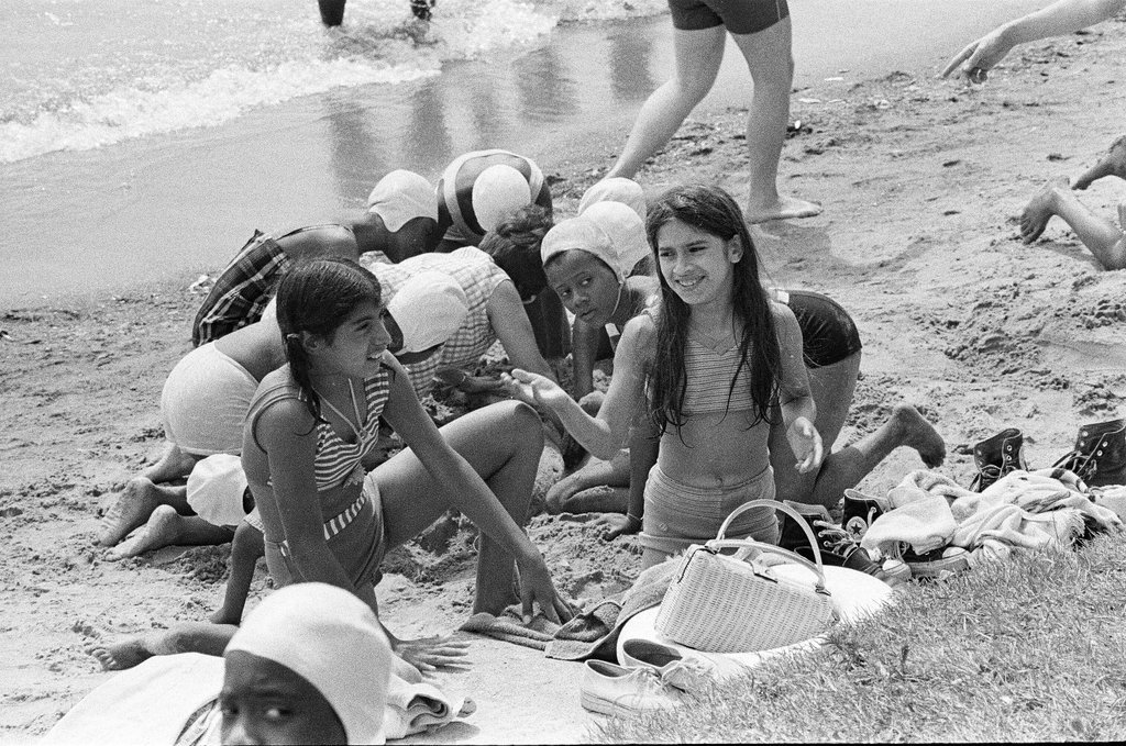 Deaf children at 12th Street Beach - Bob Kotalik for Chicago Sun-Times