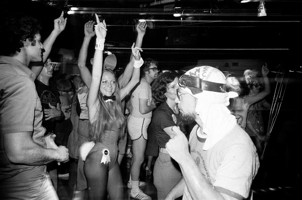 Dance marathon at Faces - Duane Hall for Chicago Sun-Times