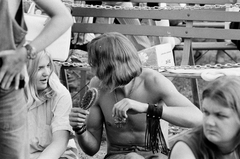 Speaker and band in Grant Park on convention anniversary - Howard D. Simmons for Chicago Sun-Times
