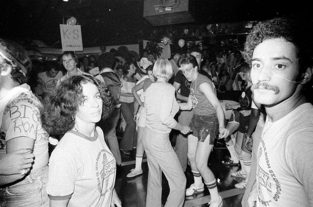Dance marathon at Faces - Duane Hall for Chicago Sun-Times