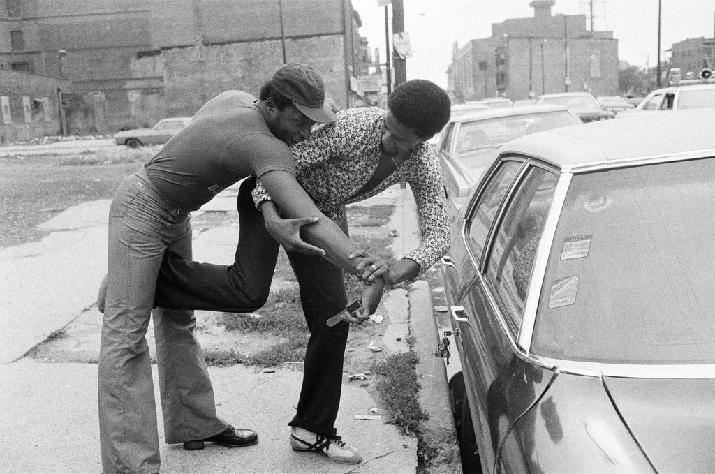 Karate students demonstrate self-defense - Duane Hall for Chicago Sun-Times