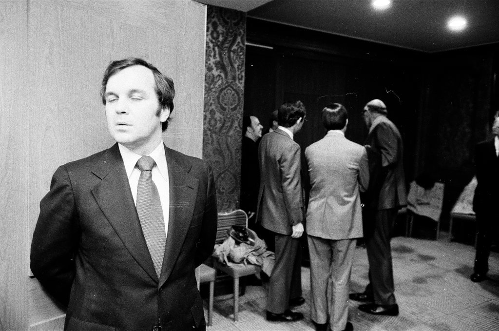 Senator Richard M. Daley addresses slate-making committee - Kevin Horan for Chicago Sun-Times