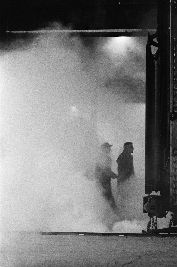 Union Station platforms covered in steam from cold temperatures - Perry C. Riddle for Chicago Sun-Times