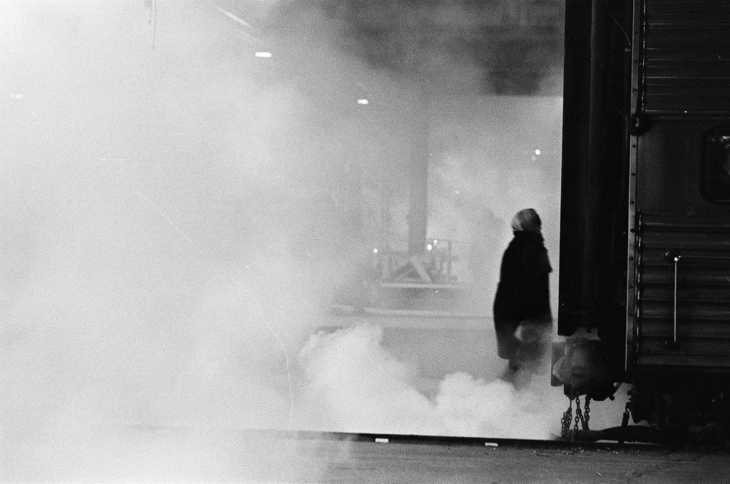 Union Station platforms covered in steam from cold temperatures - Perry C. Riddle for Chicago Sun-Times