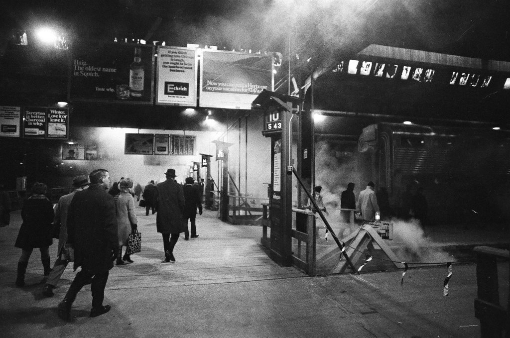 Union Station platforms covered in steam from cold temperatures - Perry C. Riddle for Chicago Sun-Times