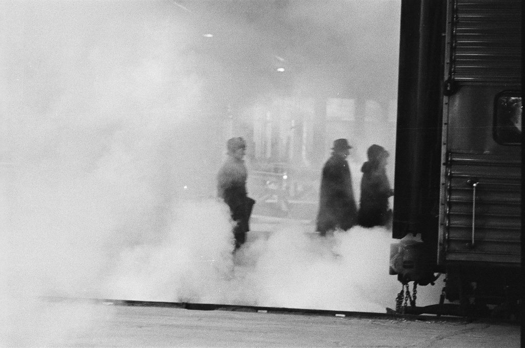 Union Station platforms covered in steam from cold temperatures - Perry C. Riddle for Chicago Sun-Times