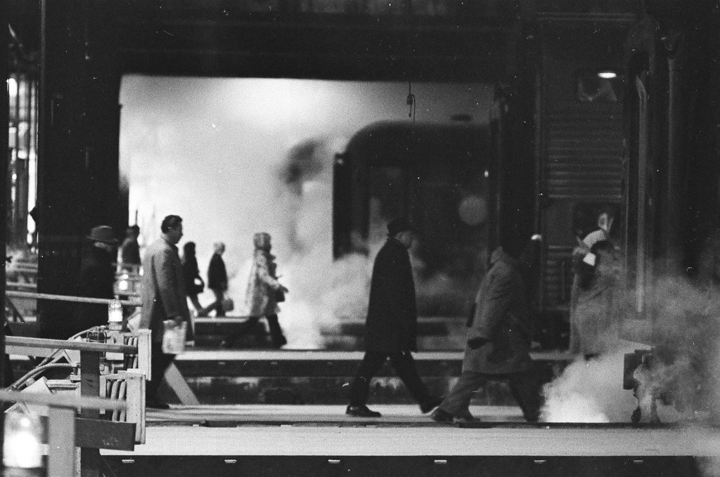 Union Station platforms covered in steam from cold temperatures - Perry C. Riddle for Chicago Sun-Times
