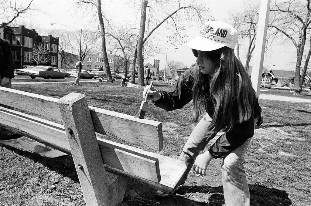 Scouts clean up Dickinson Park - Jim Frost for Chicago Sun-Times