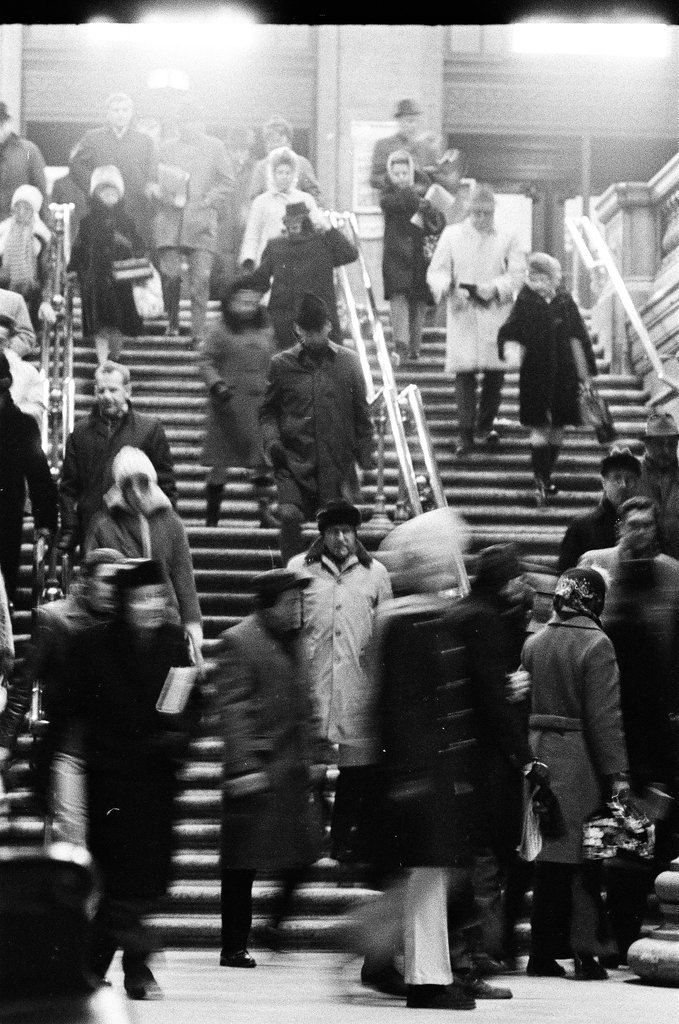 Union Station platforms covered in steam from cold temperatures - Perry C. Riddle for Chicago Sun-Times