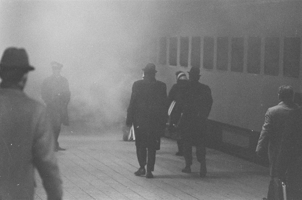 Union Station platforms covered in steam from cold temperatures - Perry C. Riddle for Chicago Sun-Times