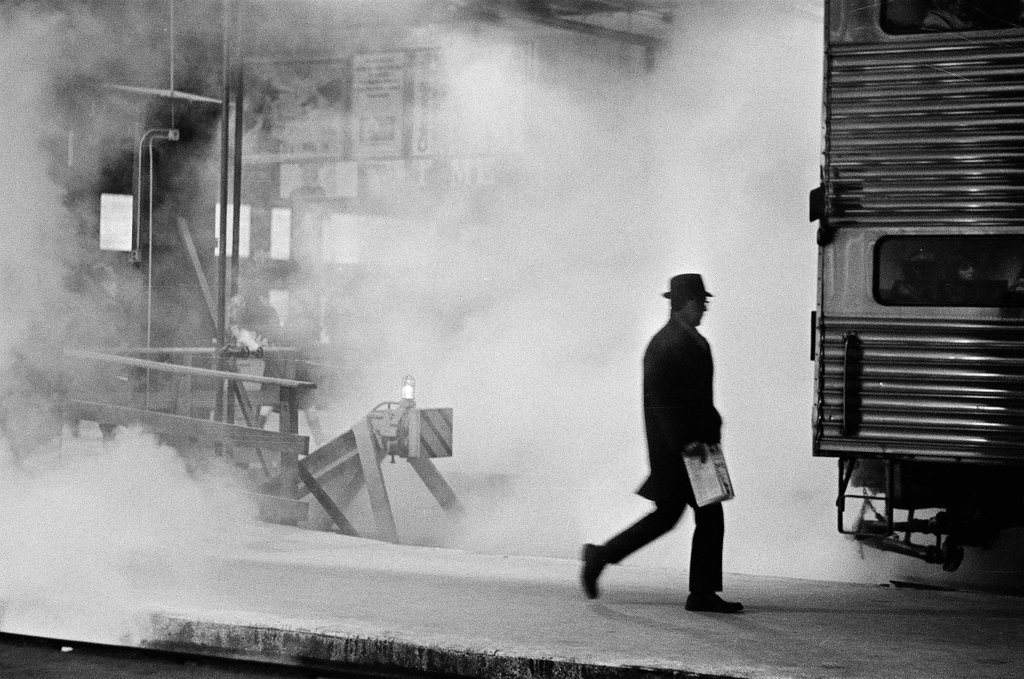 Union Station platforms covered in steam from cold temperatures - Perry C. Riddle for Chicago Sun-Times