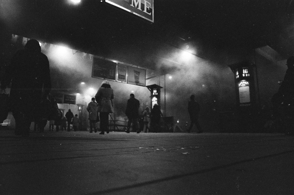Union Station platforms covered in steam from cold temperatures - Perry C. Riddle for Chicago Sun-Times