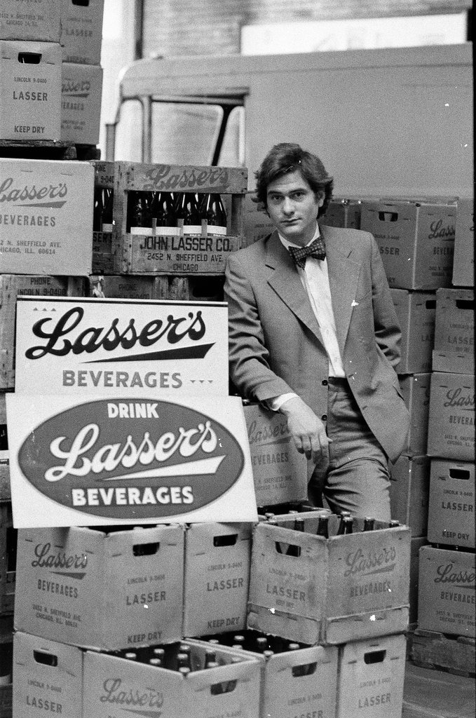 Lasser's Beverage Company production line - John H. White for Chicago Sun-Times