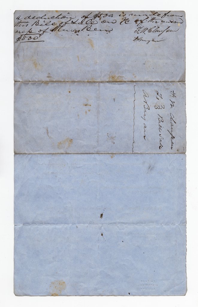 Receipt of sale for enslaved people - Walker, Evans & Co.
