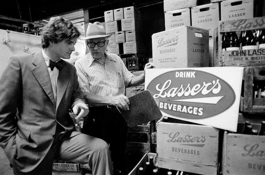 Lasser's Beverage Company production line - John H. White for Chicago Sun-Times