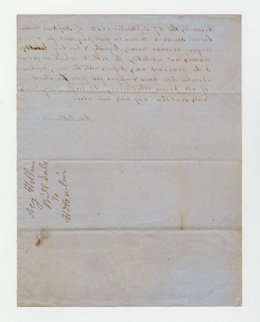 Bill of sale for enslaved woman and child